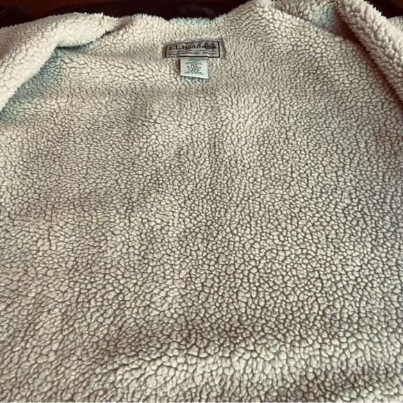 L.L. Bean Wool Sherpa Lined Outerwear Vest Navy Size XL - Picture 10 of 16
